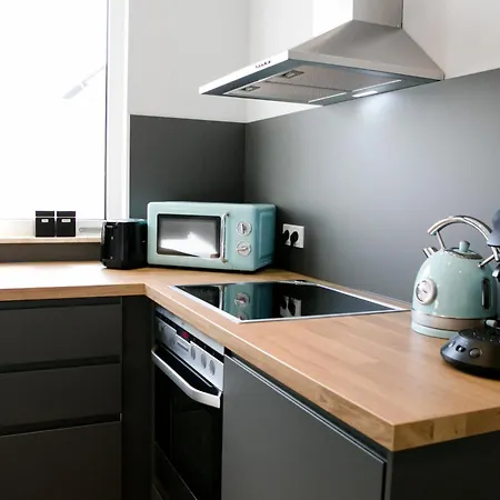 Bonquartier - Luxapt#3 Chice, Moderne Mit Self Check-in, Voll Ausgestatteter Küche, Klimaanlage Und Parkplatz Sankt Augustin