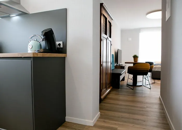 Apartment Bonquartier - Luxapt#3 Chice, Moderne Mit Self Check-in, Voll Ausgestatteter Kueche, Klimaanlage Und Parkplatz *